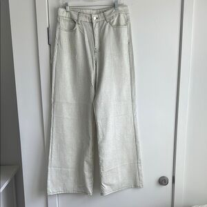 Striped Wide-Leg Pants